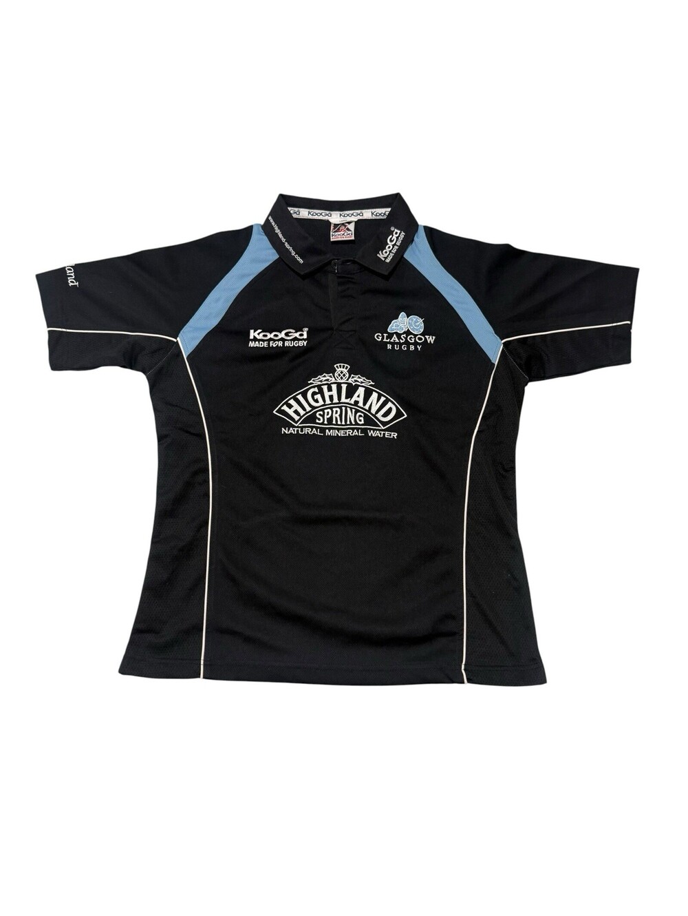 Vintage Kooga Glasgow Warriors Rugby Jersey Mens L Highland Spring Scotland Vtg